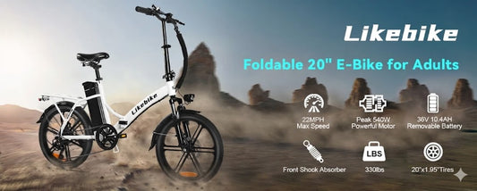 LikeBike 20” Folding Electric Bike