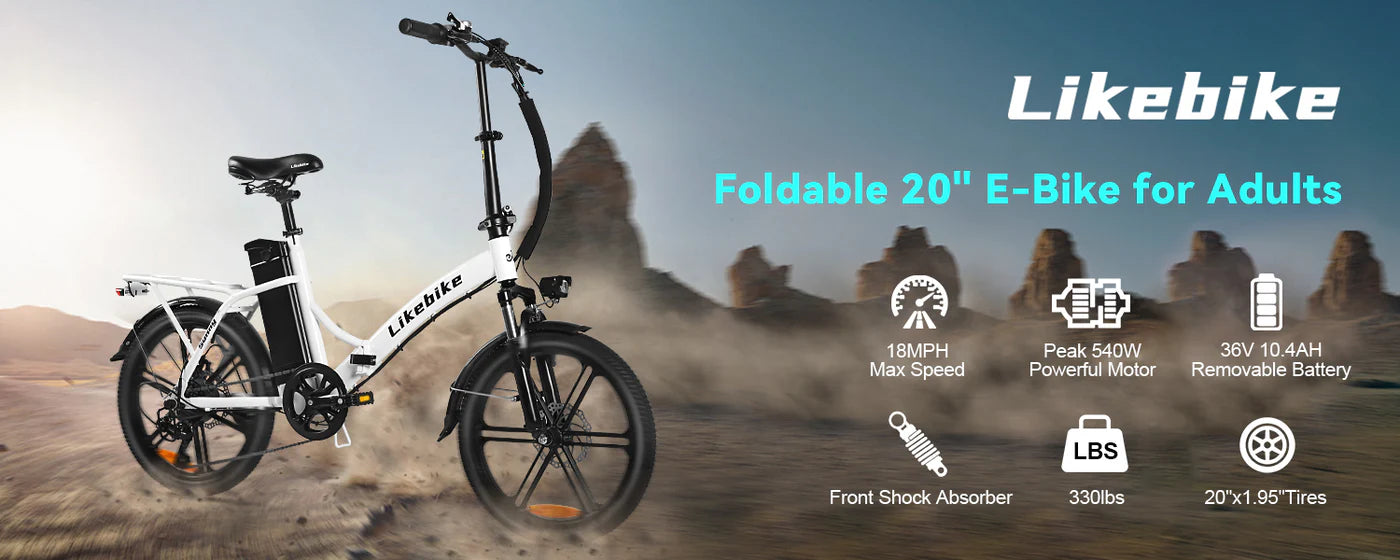 LikeBike 20” Folding Electric Bike