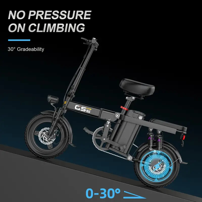 Mana Motion GS5 Foldable Ebike β 48V 15Ah, 740W Motor, Long-Range + Lock & Phone Holder