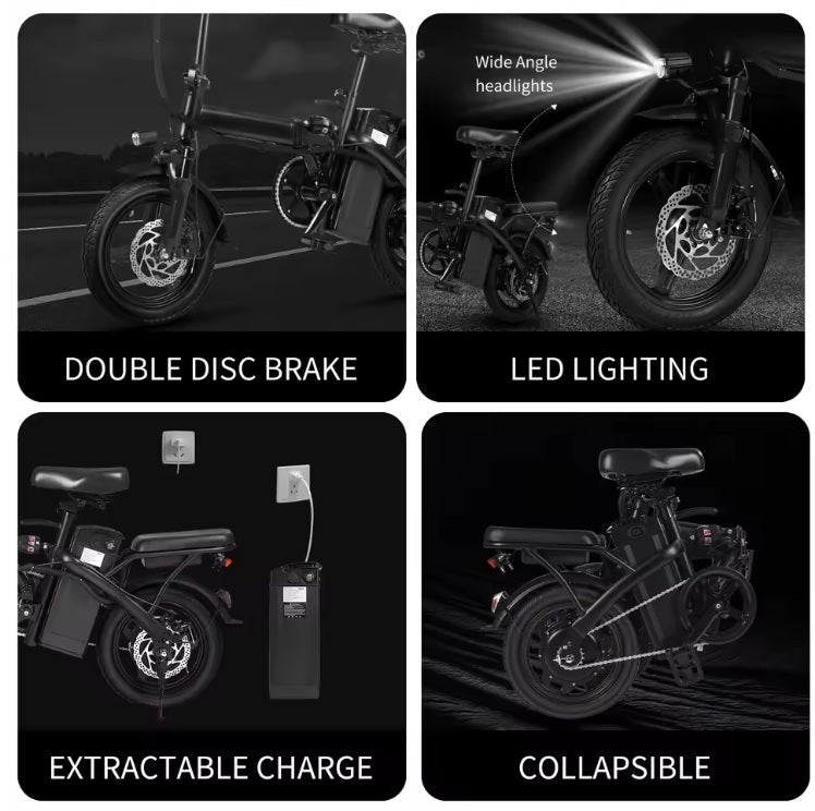Mana Motion GS3 Folding Electric Bike – 48V 10Ah 540W -- $439 After HI DOT Rebate!