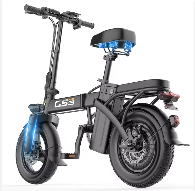 Mana Motion GS3 Folding Electric Bike – 48V 10Ah 540W -- $439 After HI DOT Rebate!