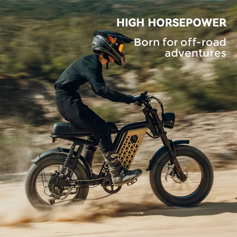 🚲Eclio F01 Electric Fat Tire Bike - Adventure Ready! 🏔️