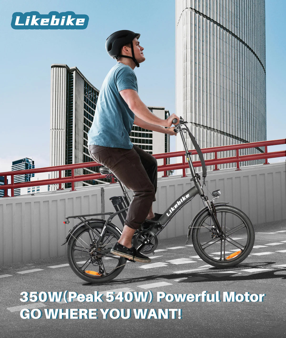 LikeBike 20” Folding Electric Bike