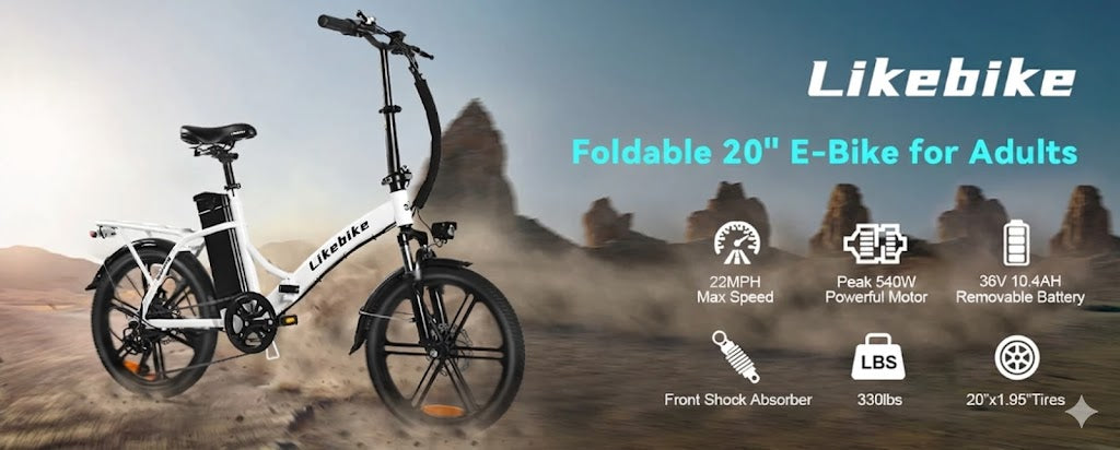 LikeBike 20” Folding Electric Bike