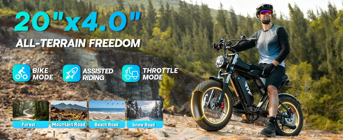 YVY K20 Lite Electric Bike | 28 MPH | 48V 15.6Ah | 1 Year Warranty