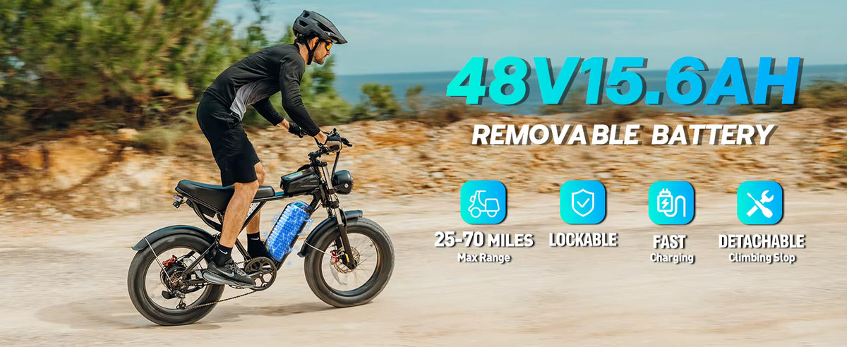 YVY K20 Lite Electric Bike | 28 MPH | 48V 15.6Ah | 1 Year Warranty