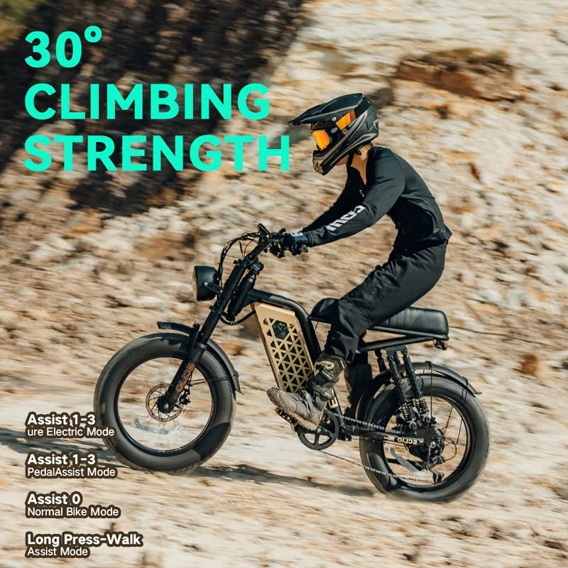 🚲Eclio F01 Electric Fat Tire Bike - Adventure Ready! 🏔️