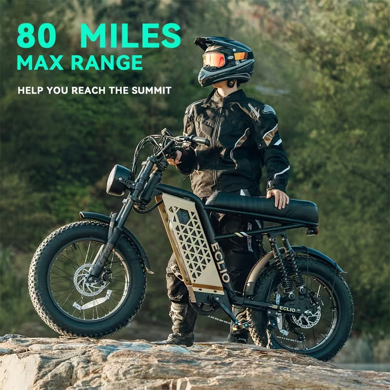 🚲Eclio F01 Electric Fat Tire Bike - Adventure Ready! 🏔️