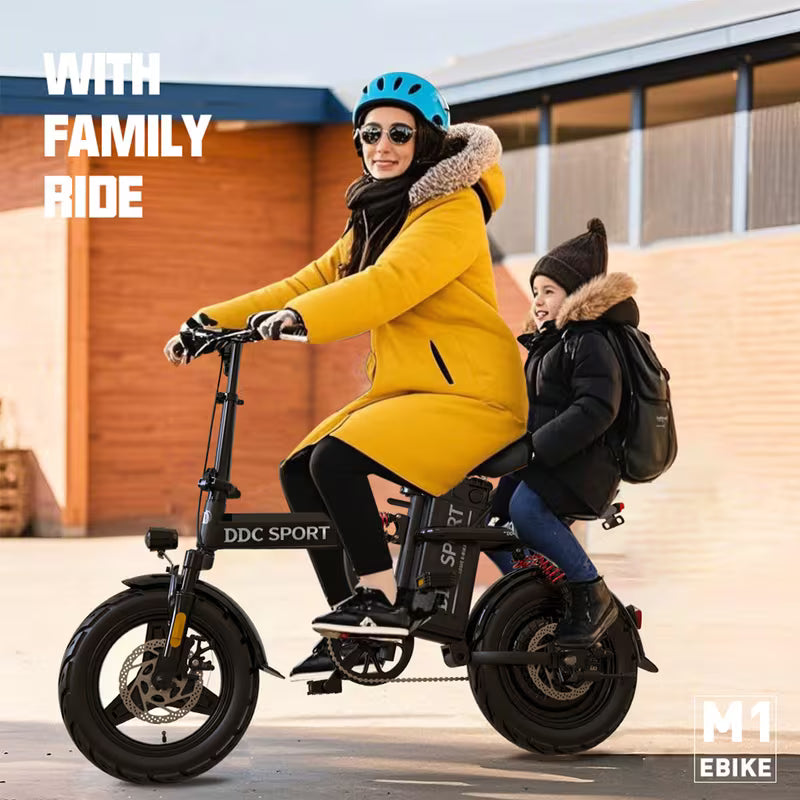 DDC Sport M1 Electric Bike, 700W, 48V 20AH Removable Battery