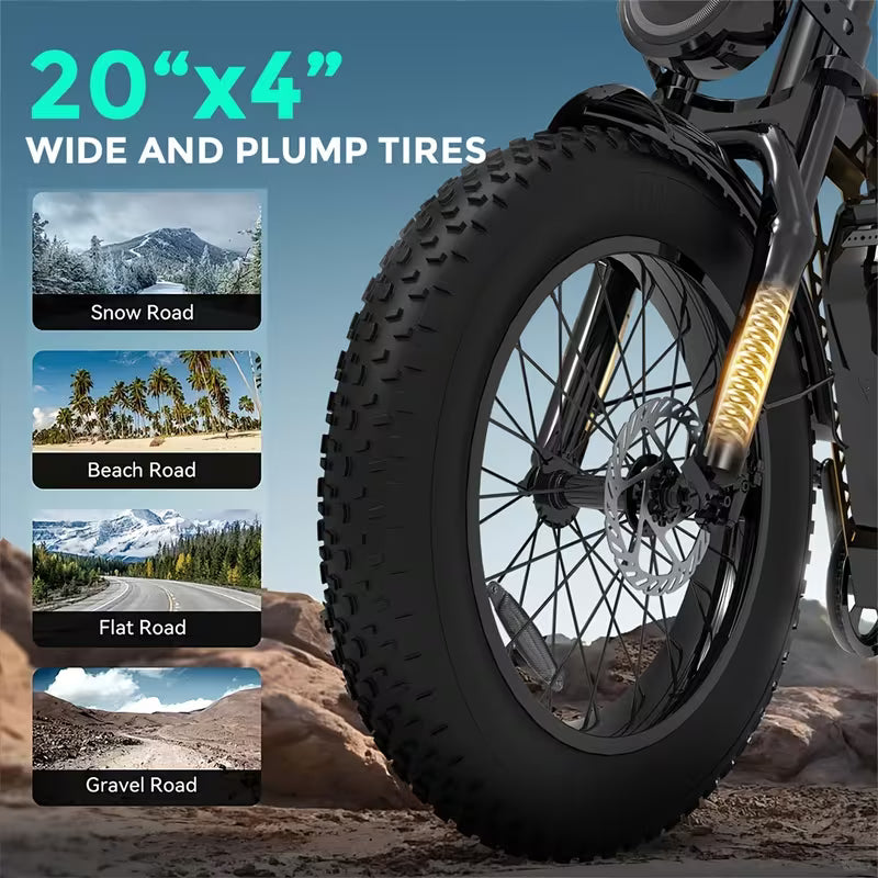 🚲Eclio F01 Electric Fat Tire Bike - Adventure Ready! 🏔️