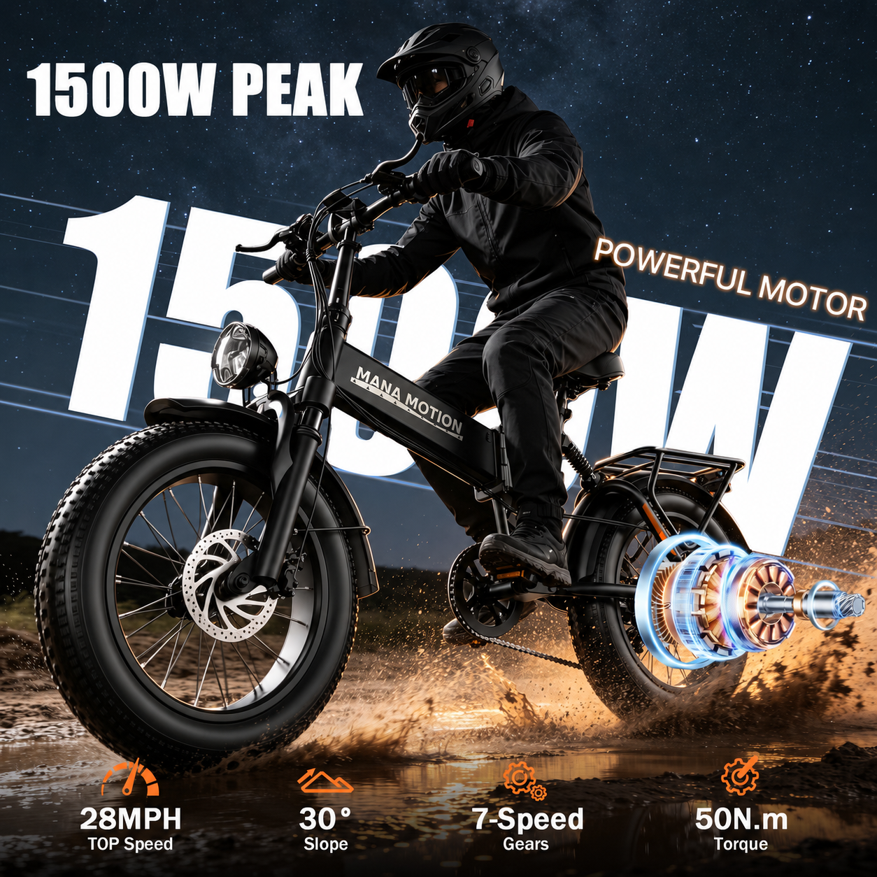 ⚡28 MPH FOLDING FAT-TIRE E-BIKE | 48V 20Ah | UP TO 65-MILE RANGE ⚡