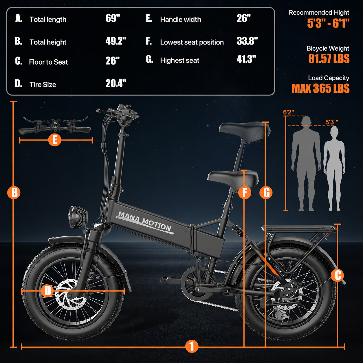 ⚡28 MPH FOLDING FAT-TIRE E-BIKE | 48V 20Ah | UP TO 65-MILE RANGE ⚡