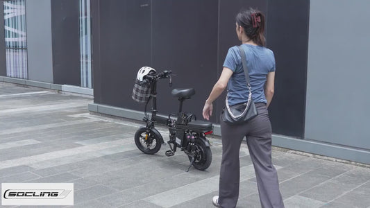 Z1 Folding E-Bike - 28 mph Top Speed - Remote Key Fob Alarm - Charging Cell Phone Holder