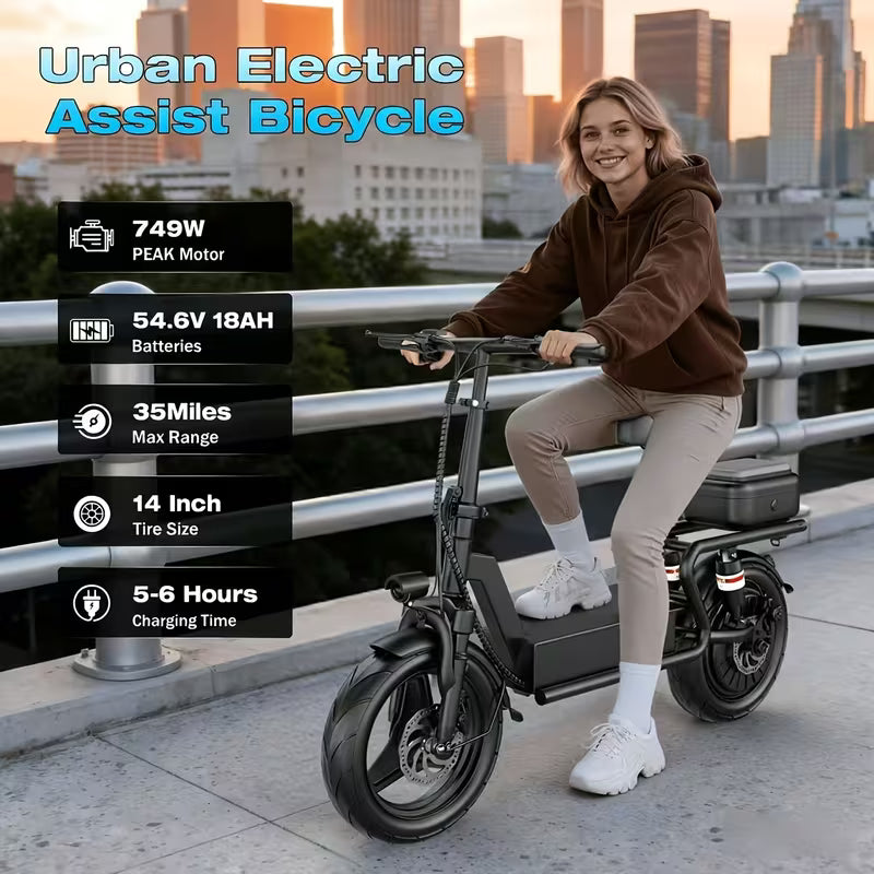⚡NEW Mana Motion 749W Folding E-Scooter - 25 MPH | 35-Mile Range | Full Suspension
