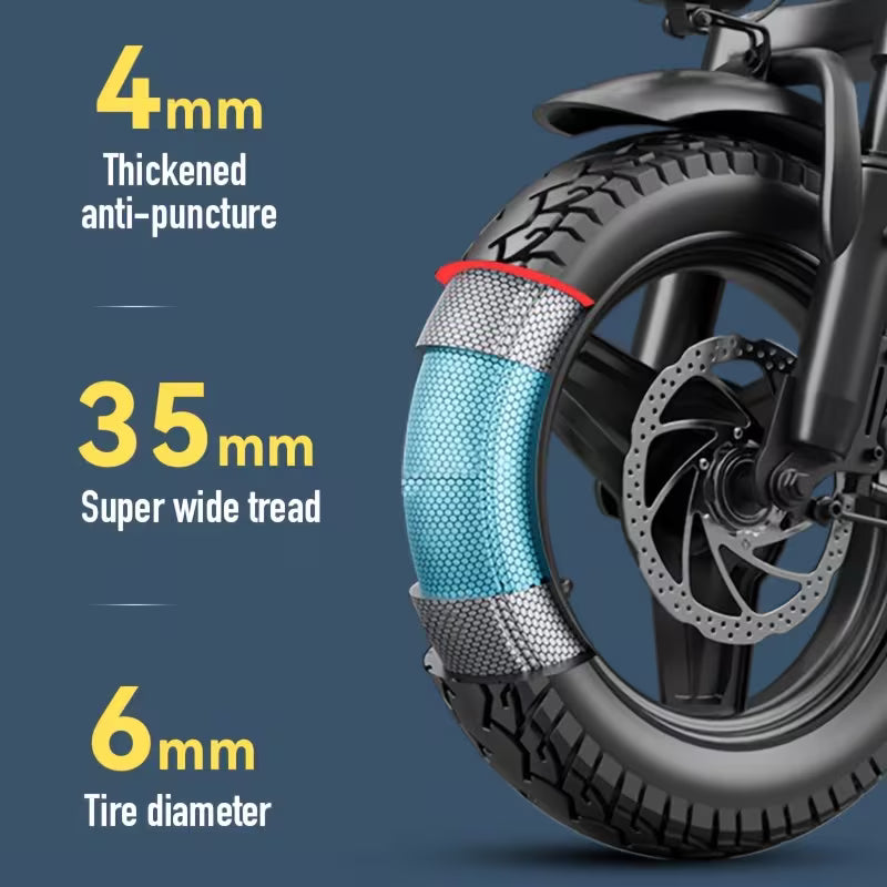 Z9 Folding E-Bike - 26 mph Top Speed - Remote Key Fob Alarm - Charging Cell Phone Holder